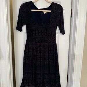 Anthropologie Velvet Dress S